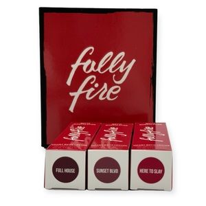Folly Fire “Expensive Habits” Matte Lipstick Trio